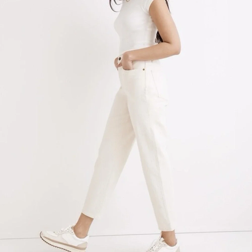Madewell Balloon Jeans In Vintage Canvas Wash Size 27 Inseam 26" High Rise - Picture 3 of 16